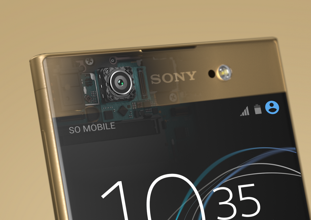 13_Xperia_XA1_Ultra_gold_front_camera