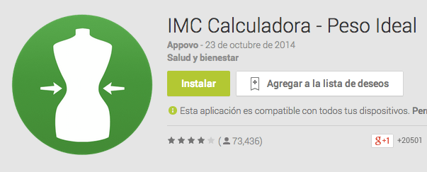 IMC Calculadora - Peso Oficial