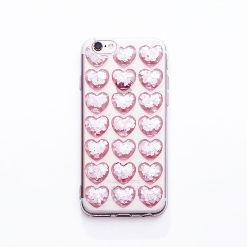 Corazones glitter